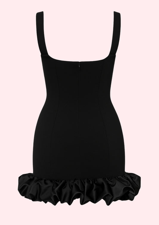 Noir Ruffle Dress