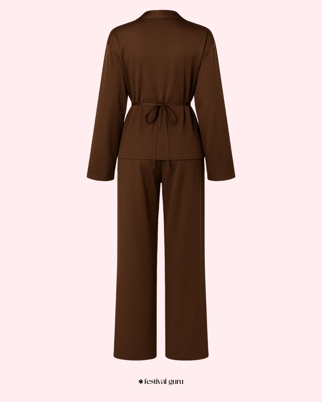 The Espresso Satin Set