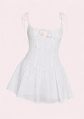 Load image into Gallery viewer, Flirty & Flowy Lace-Up Mini Dress