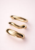 Load image into Gallery viewer, Gold Sculptural Cuff Bracelet Set