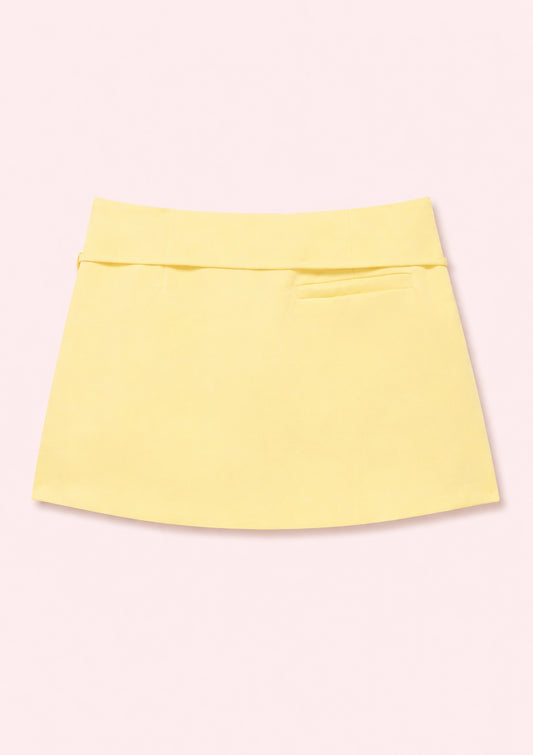Buttercup мини пола в пастелно жълто