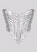 Load image into Gallery viewer, Silver Chrome Corset