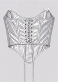 Load image into Gallery viewer, Silver Chrome Corset