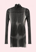 Load image into Gallery viewer, Sheer Striped Mesh Dress