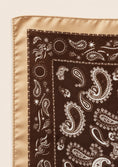 Load image into Gallery viewer, Chocolate Paisley Satin Scarf