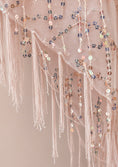 Load image into Gallery viewer, Blush Sequin Fringe Festival Scarf