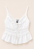 Load image into Gallery viewer, Lace Ruffle Cami Top