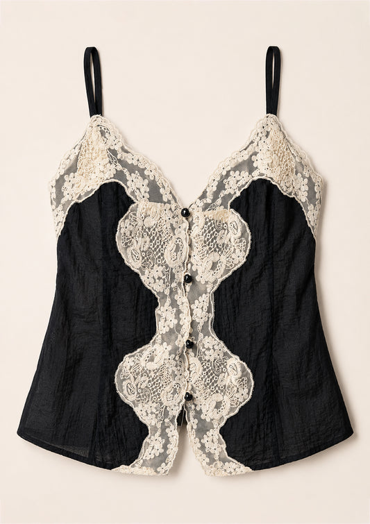 Midnight Lace Cami Top
