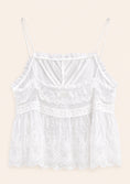 Load image into Gallery viewer, White Lace Cami Top
