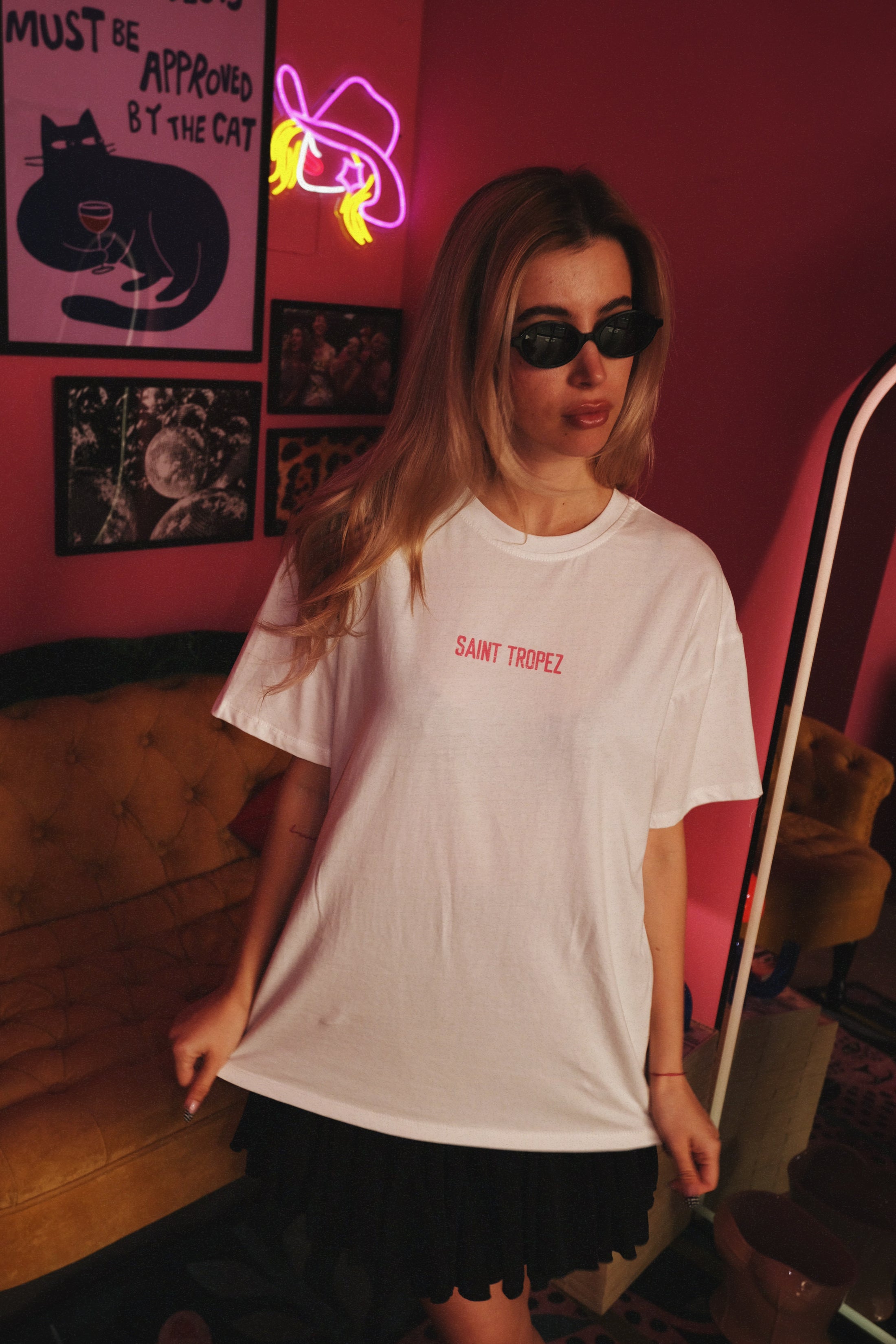 Бяла тениска Saint Tropez