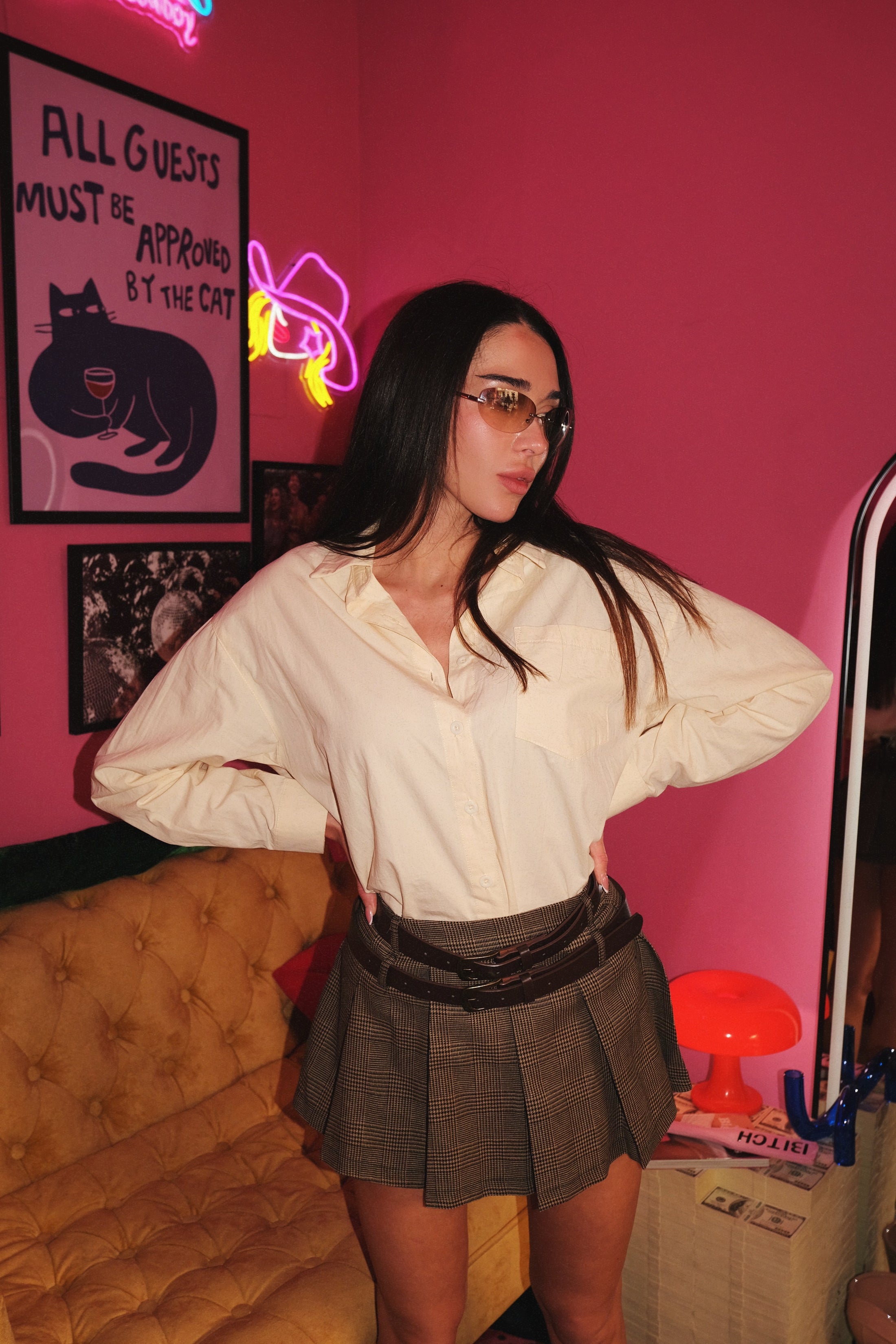 Риза с копчета в маслено жълто