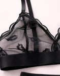 Заредете изображението в програмата за преглед на галерия, Black lace lingerie set on a white background