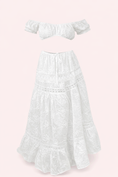 Load image into Gallery viewer, White Embroidered Two-Piece Set