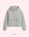 Заредете изображението в програмата за преглед на галерия, Gray hoodie on a light pink background