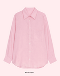 Load image into Gallery viewer, Pink shirt on a white background with 'festival guru' branding.