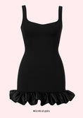 Load image into Gallery viewer, Noir Ruffle Dress
