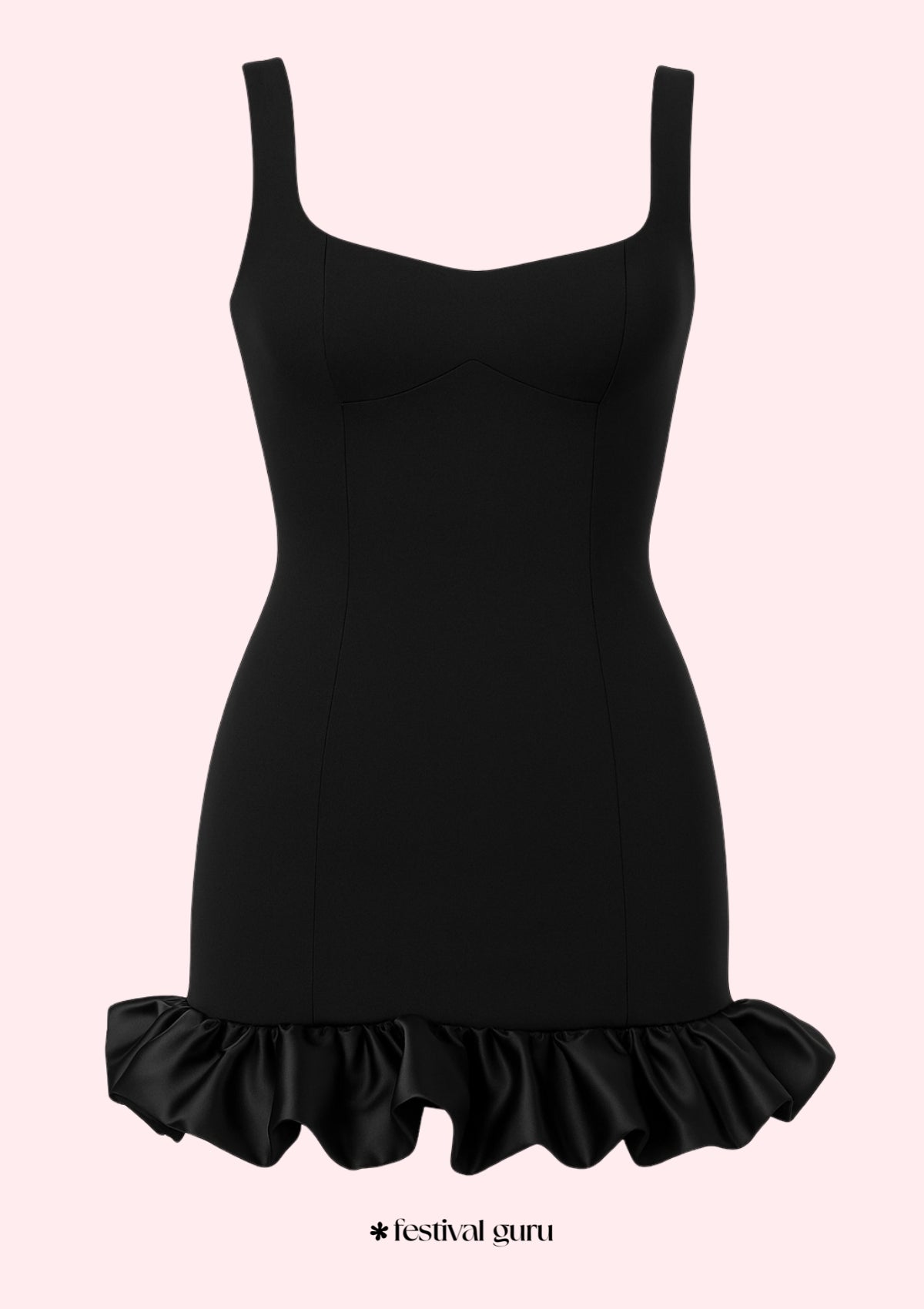 Noir Ruffle Dress