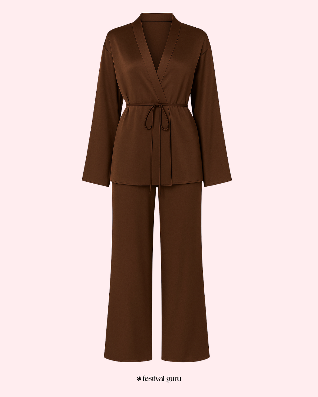 The Espresso Satin Set