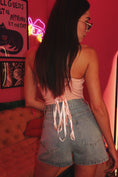 Load image into Gallery viewer, Starlit High‑Waist Denim Shorts
