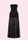 Load image into Gallery viewer, Strapless Lace Maxi Dress
