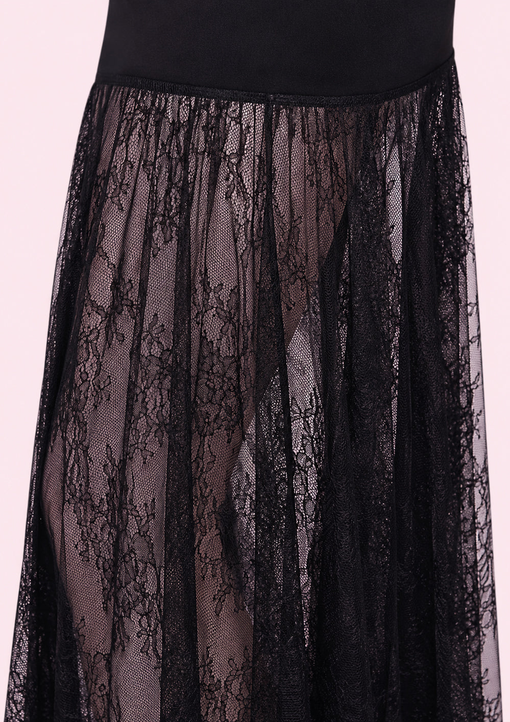 Strapless Lace Maxi Dress