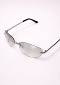 Retro Frameless Oval Glasses