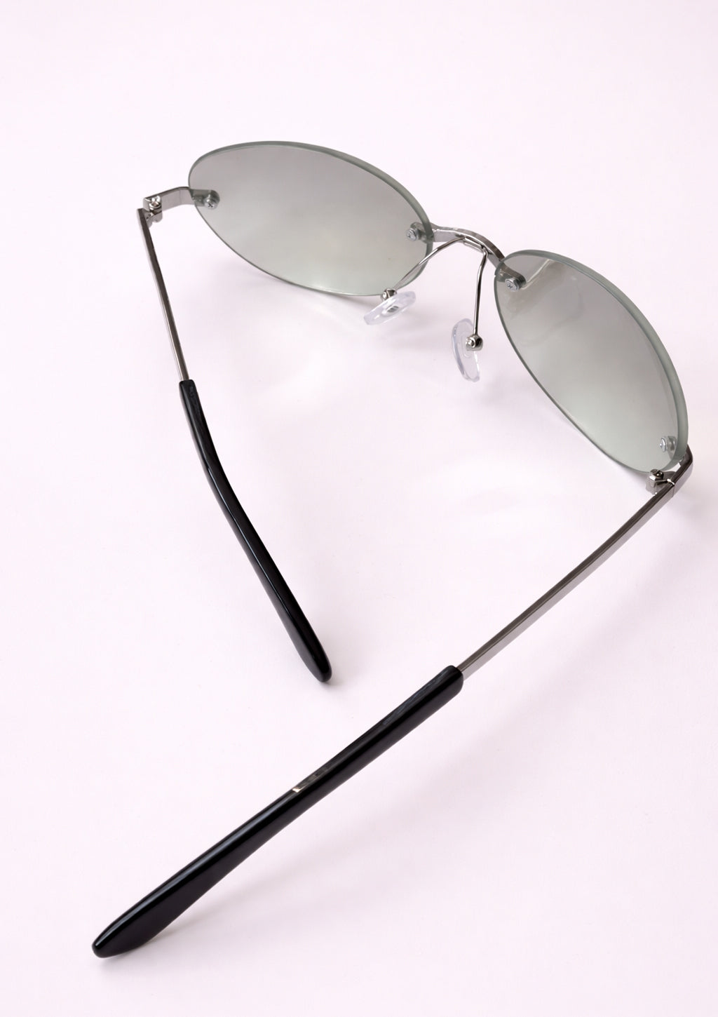 Retro Frameless Oval Glasses