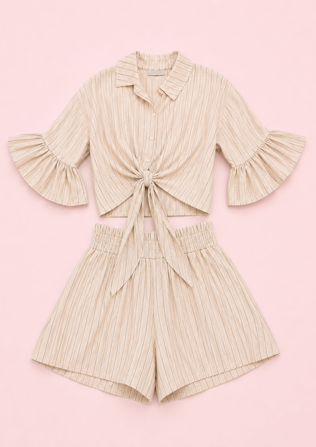 Striped Linen Co-Ord Set