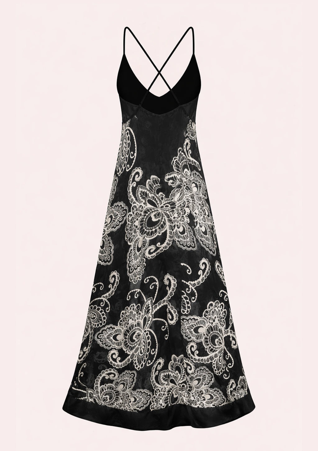 Long dress with thin straps – daytime look