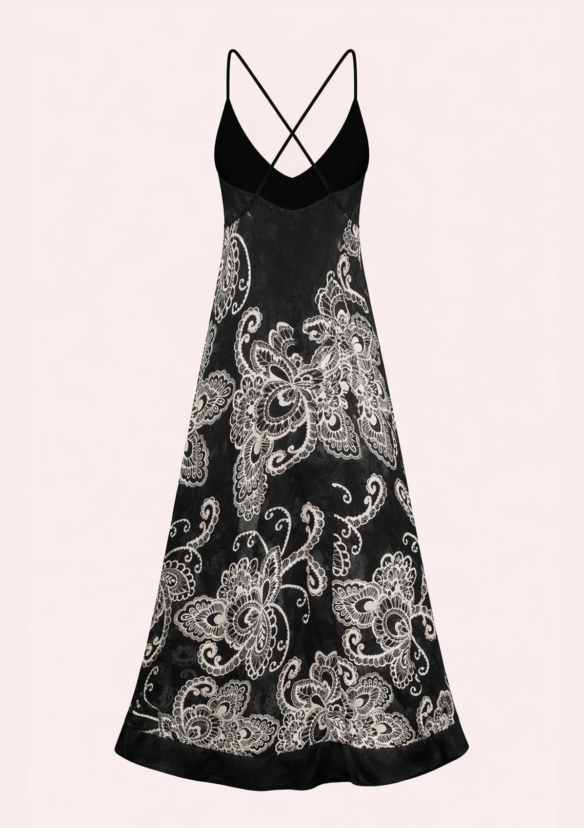 Long dress with thin straps – daytime look
