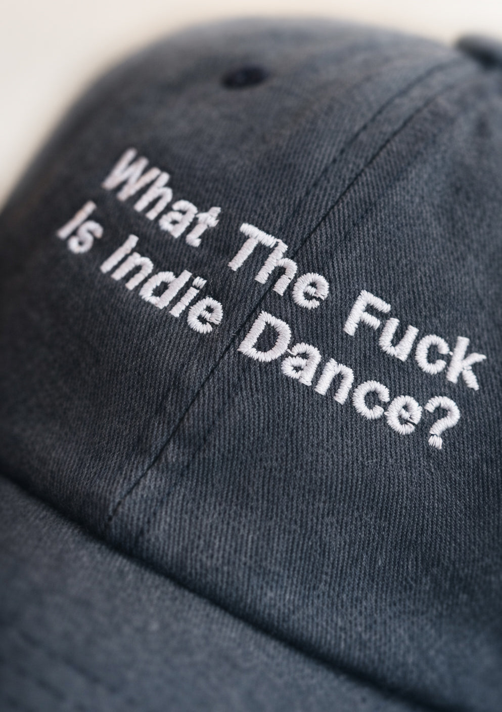 "What The Fuck Is Indie Dance" Exe Clothing Cap