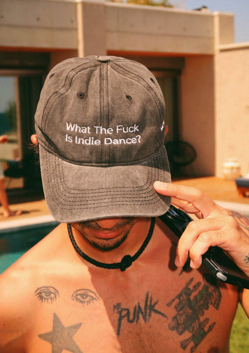 "What The Fuck Is Indie Dance" Exe Clothing Cap