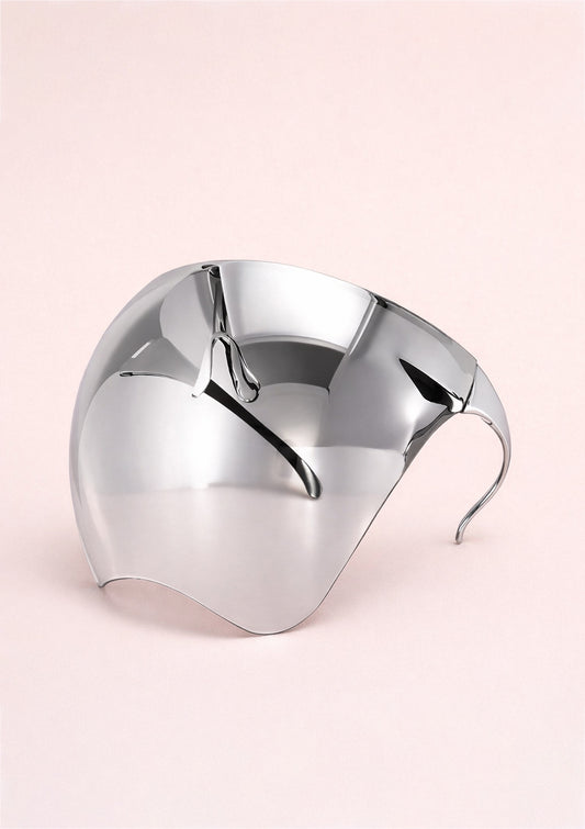 Сребърна скулптурна маска за лице