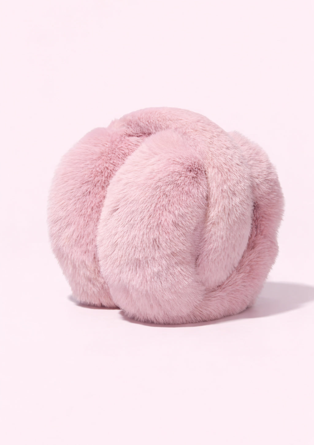 Pink fur earmuffs