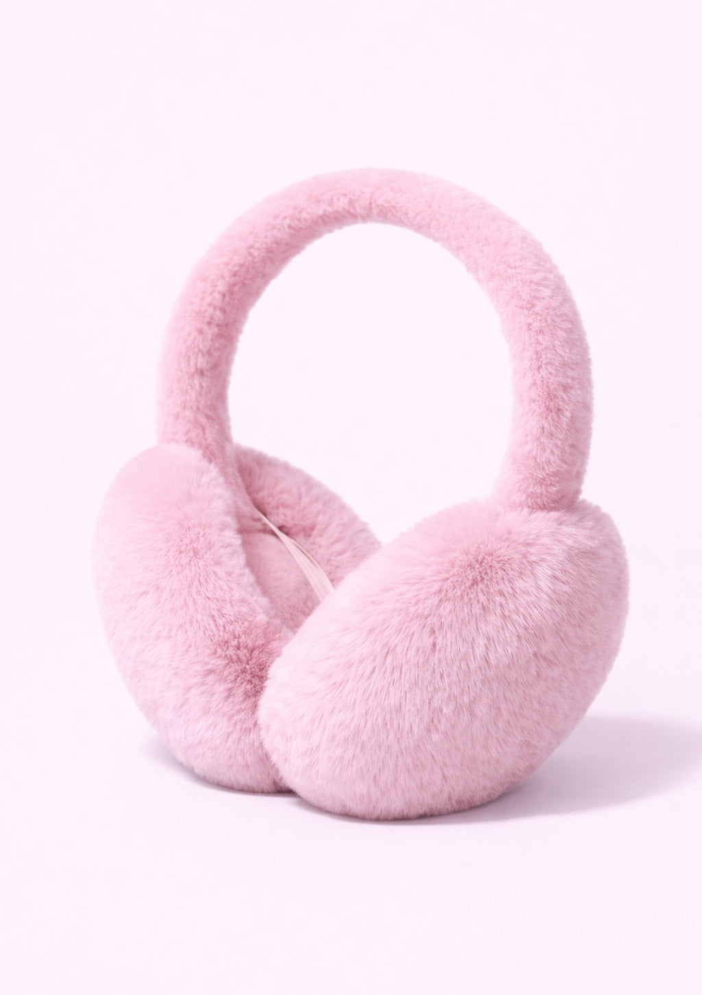 Pink fur earmuffs