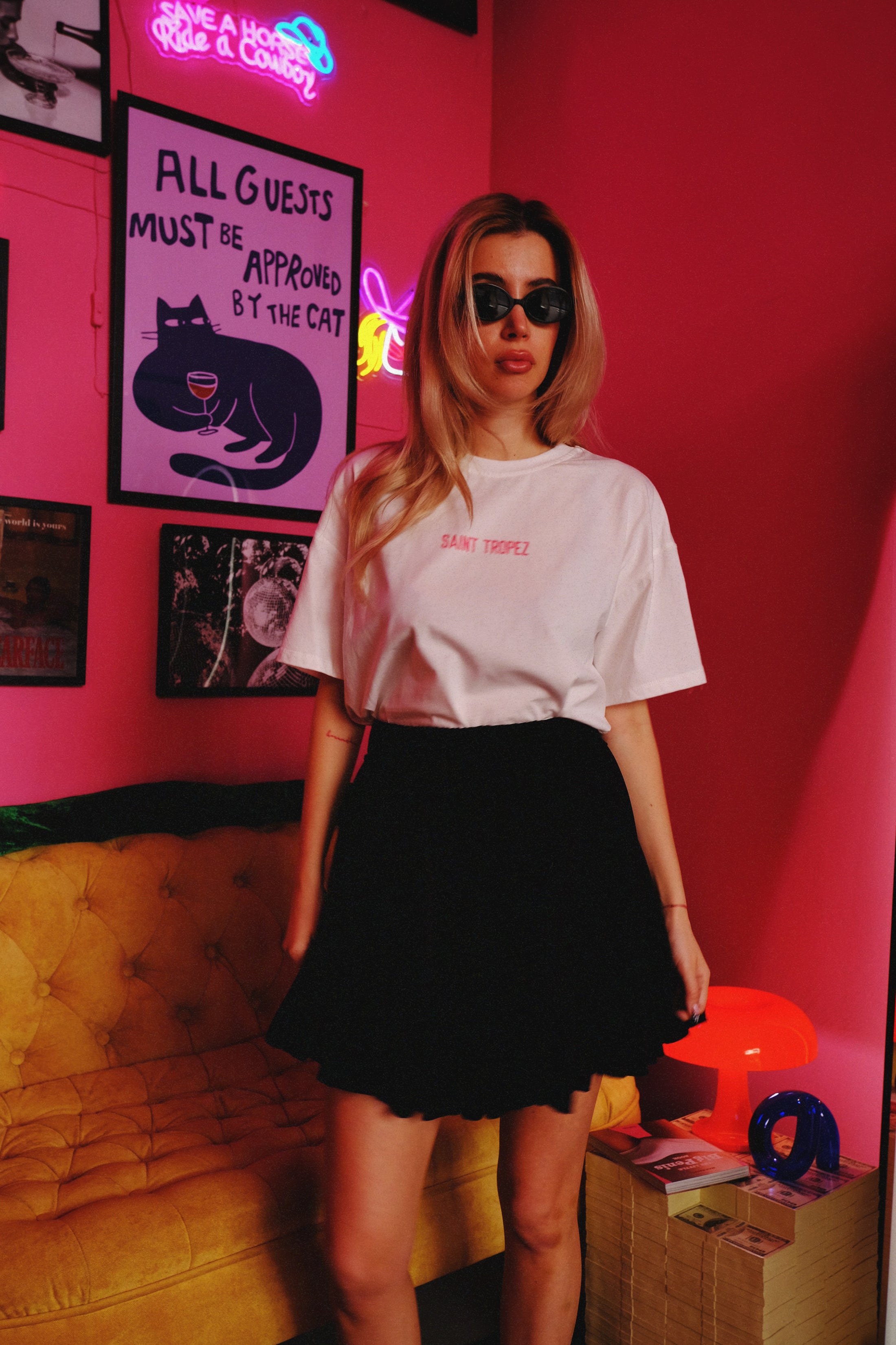 White Saint Tropez Tee