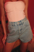 Load image into Gallery viewer, Starlit High‑Waist Denim Shorts
