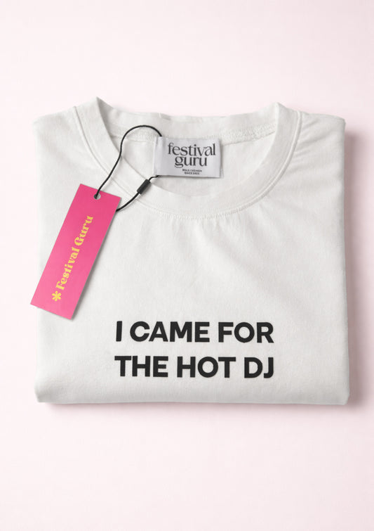 ''I CAME FOR THE HOT DJ'' кроп топ
