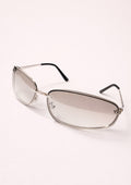 Silver Slim Frame Sunglasses