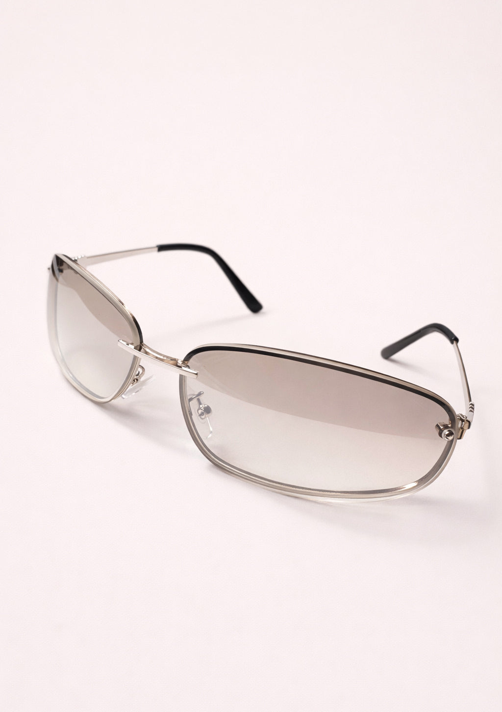 Silver Slim Frame Sunglasses