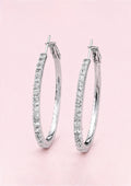 Diamond Loop Earrings
