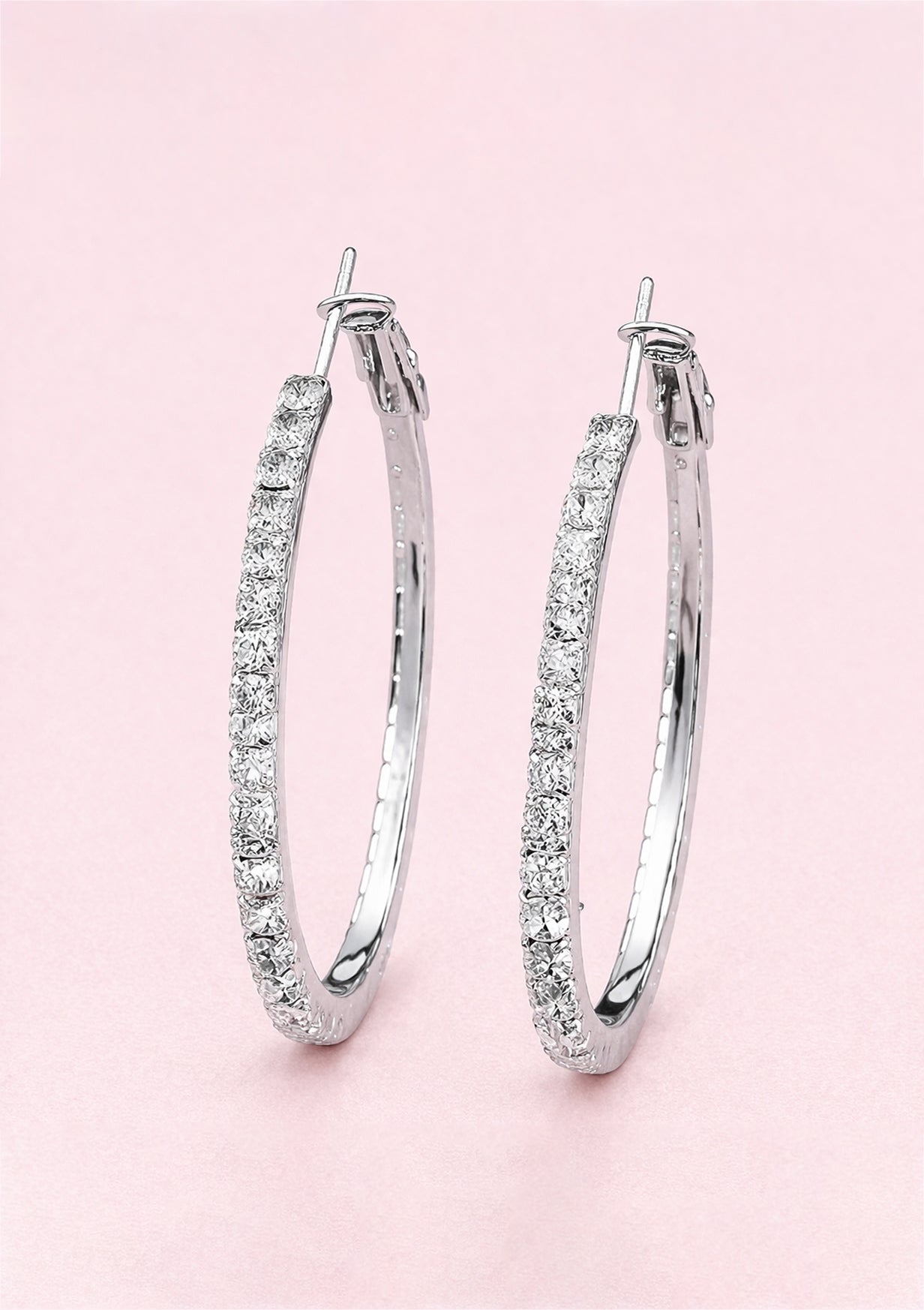 Diamond Loop Earrings