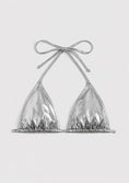 Load image into Gallery viewer, Silver Chrome Bra Top
