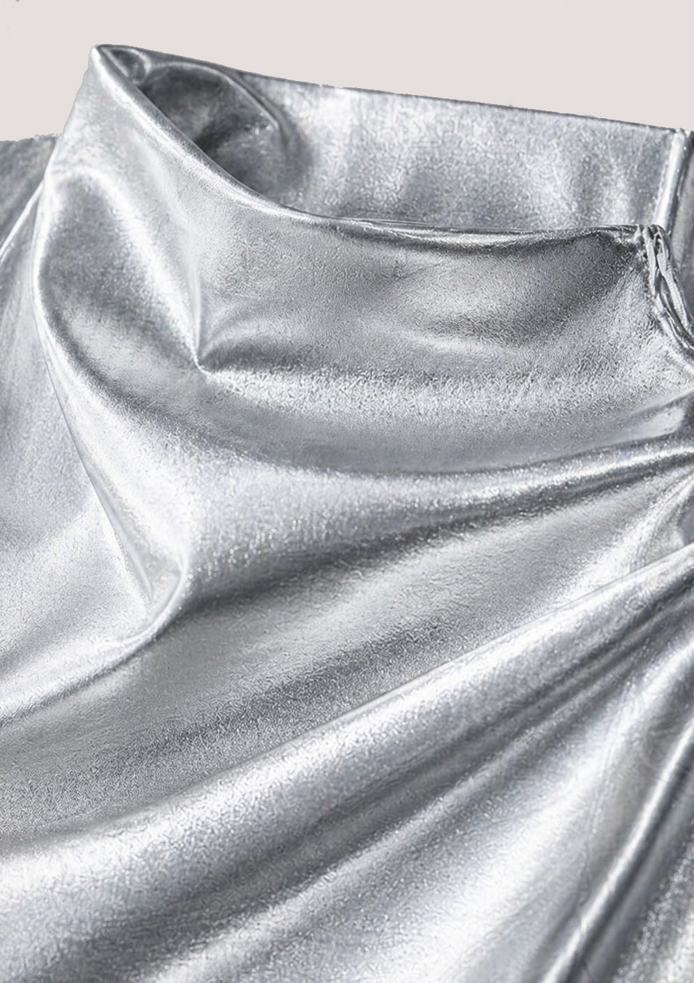 Soft Silver Mini Dress