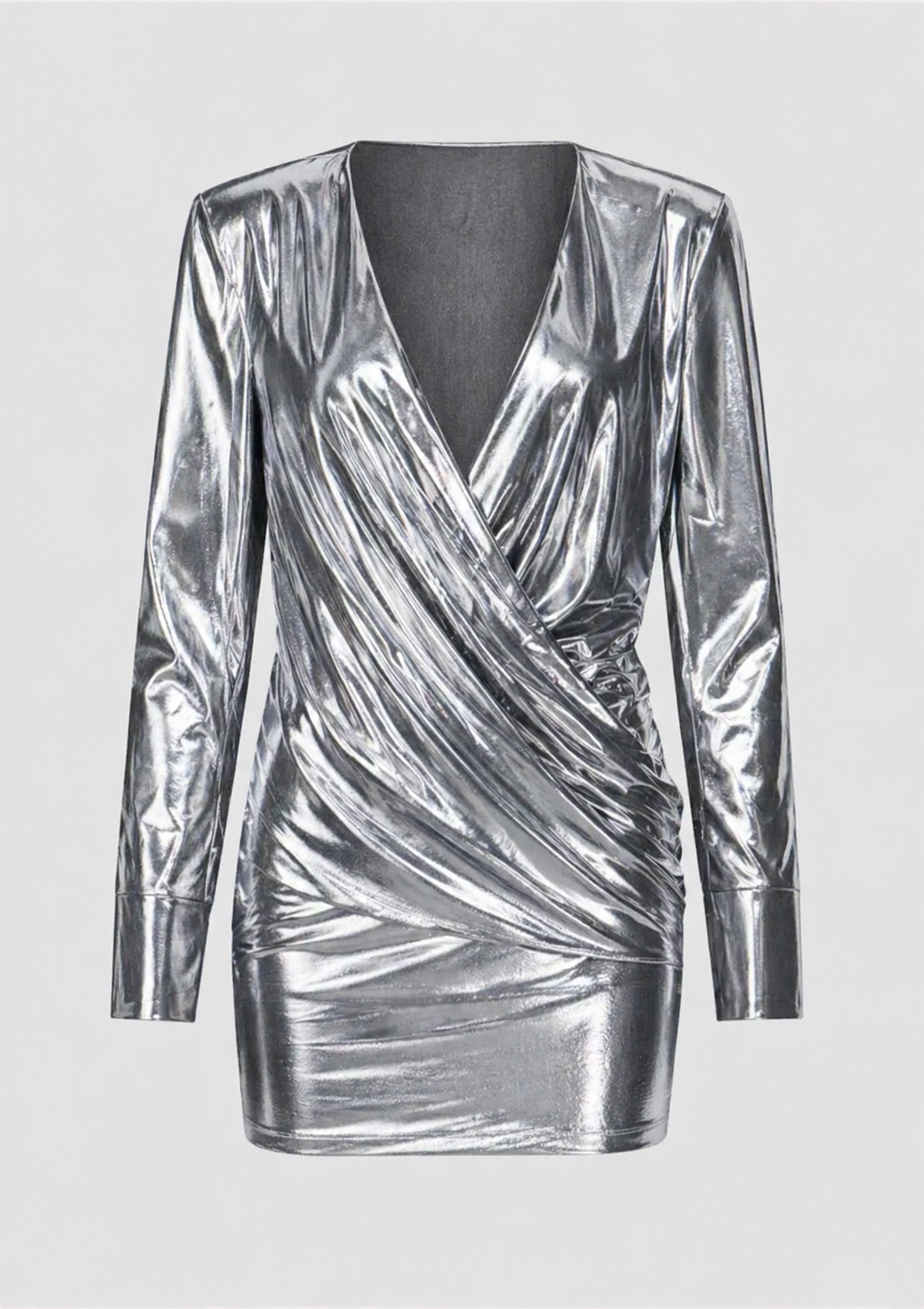 Wet Chrome Mini Dress