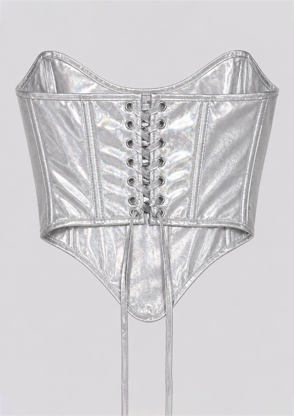 Silver Chrome Corset