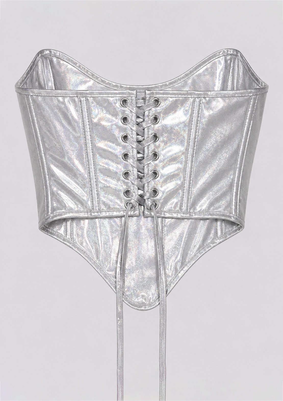 Silver Chrome Corset