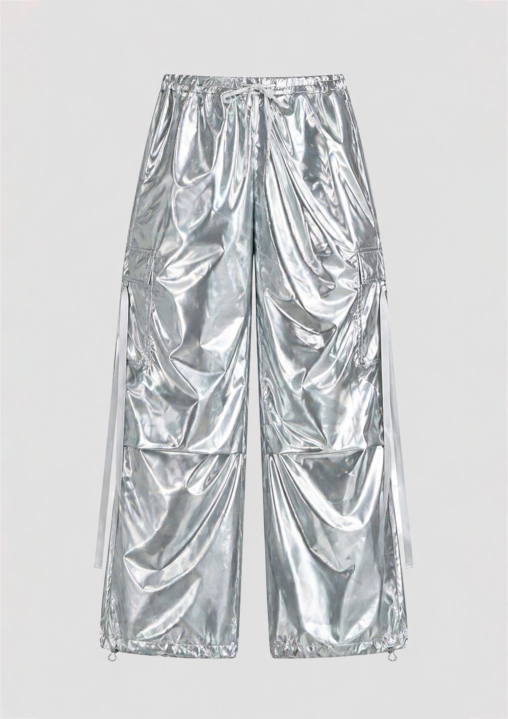 Silver Chrome Cargo Pants
