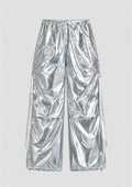 Silver Chrome Cargo Pants