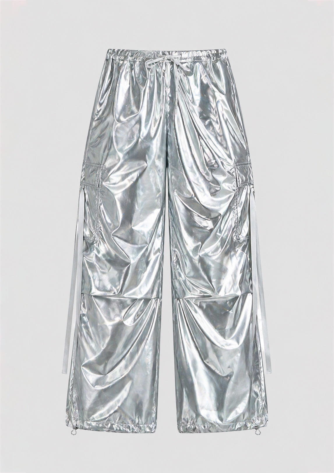 Silver Chrome Cargo Pants